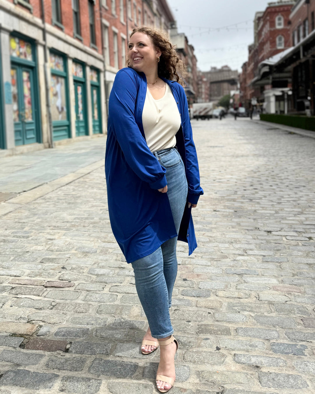 JOA dress/cardi in Cobalt Blue Elegantees JOA dress/cardi in Cobalt Blue Elegantees