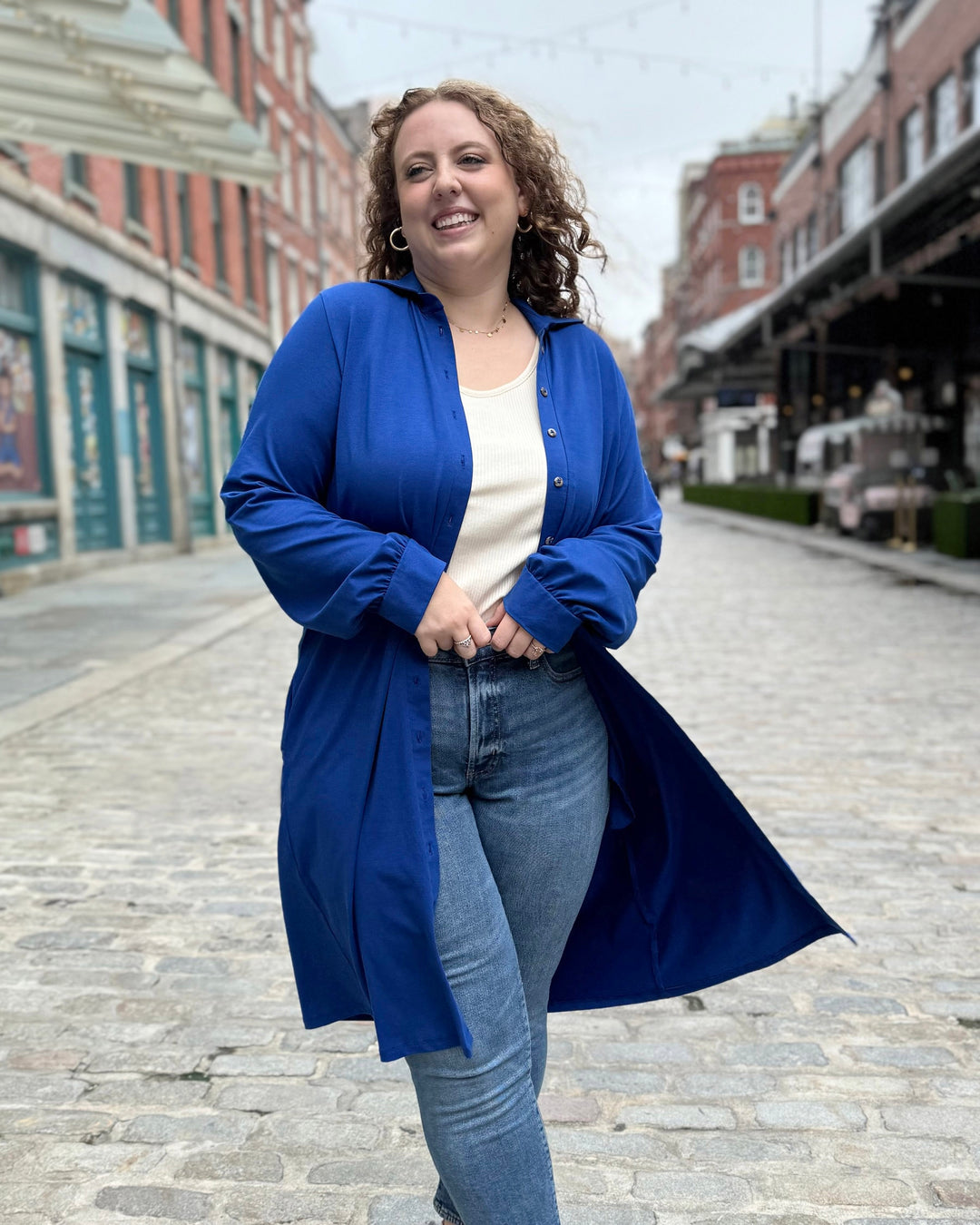 JOA dress/cardi in Cobalt Blue – Elegantees