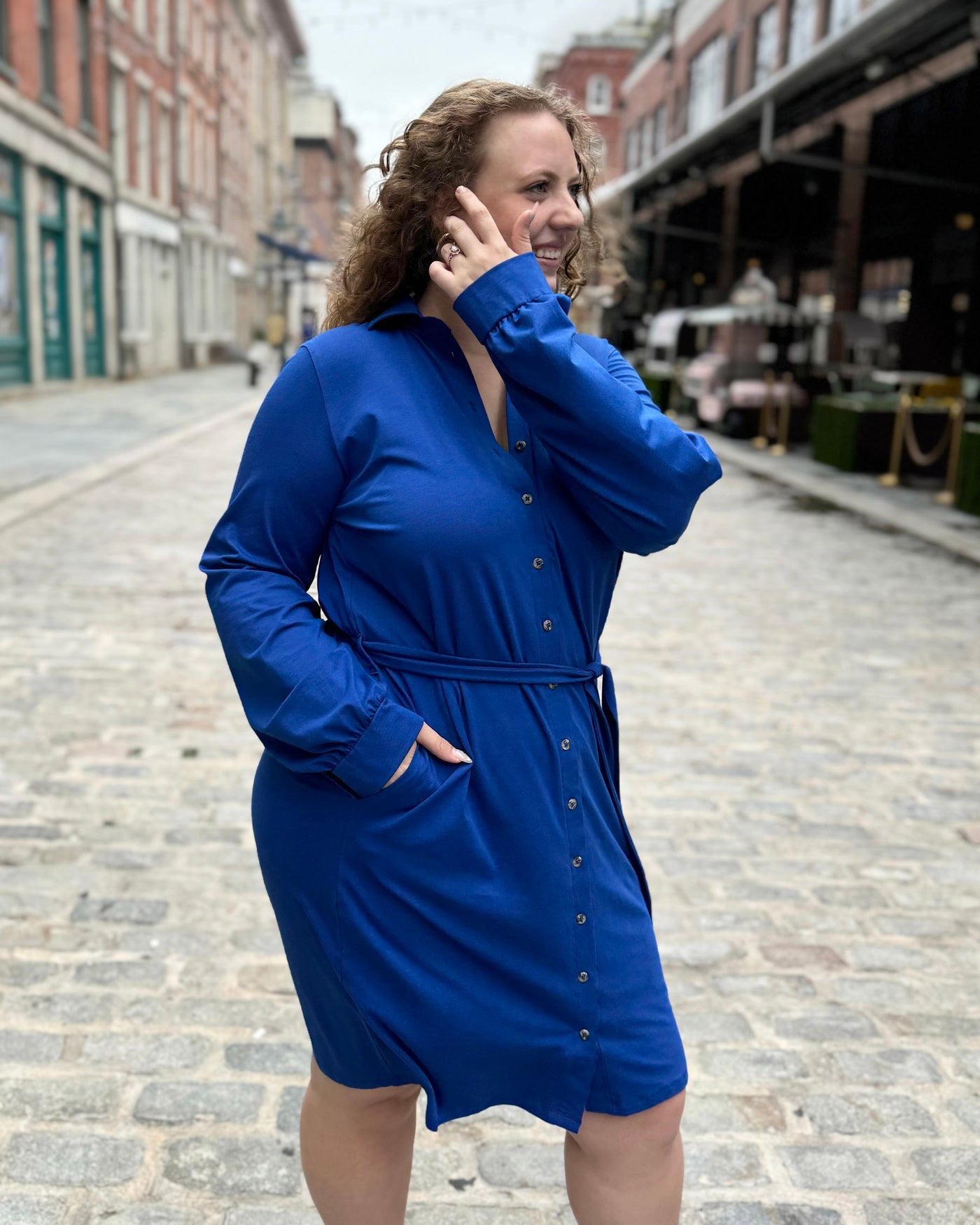 JOA dress/cardi in Cobalt Blue