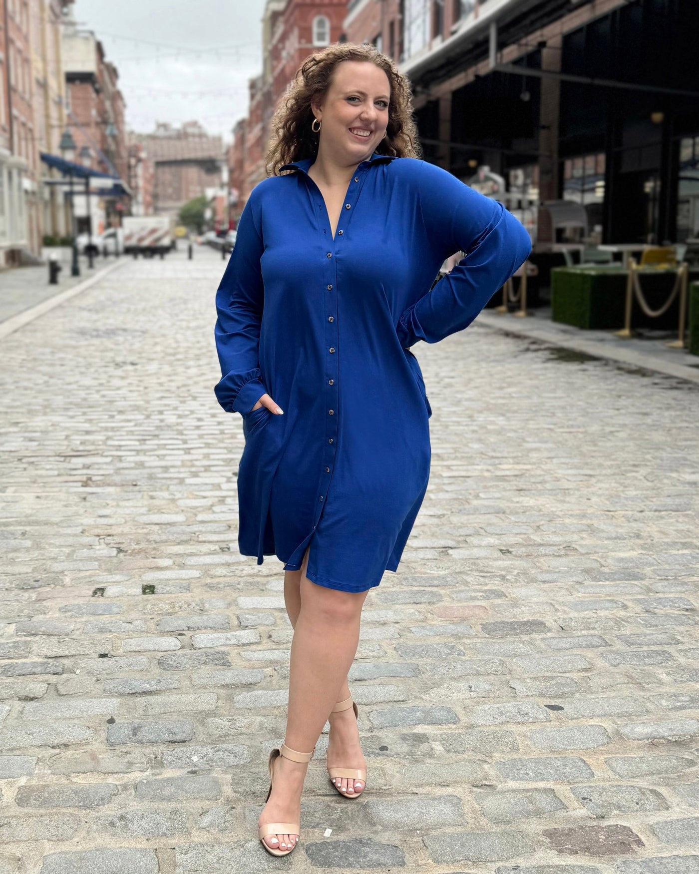 JOA dress/cardi in Cobalt Blue