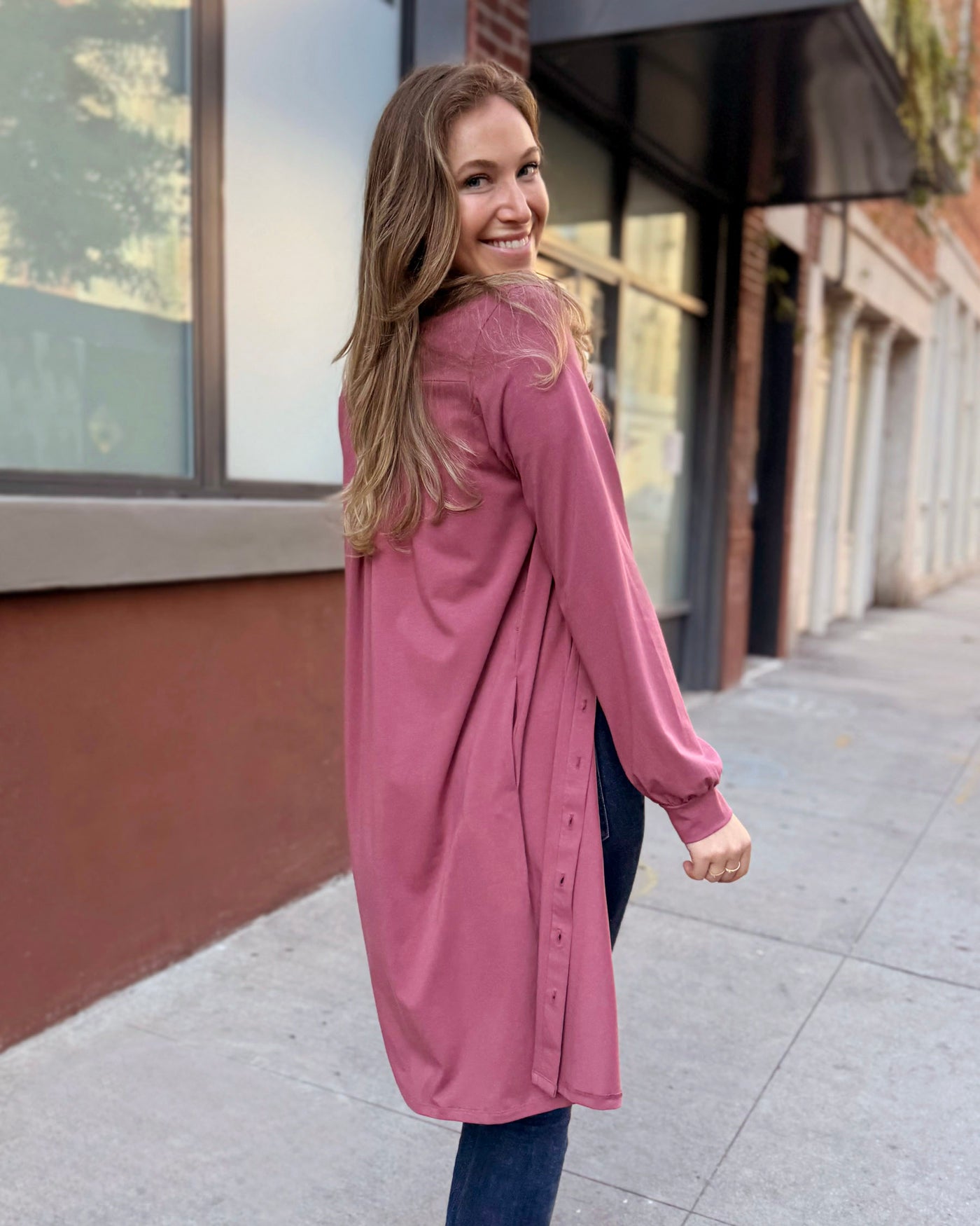 JOA dress/cardi in Vintage Mauve