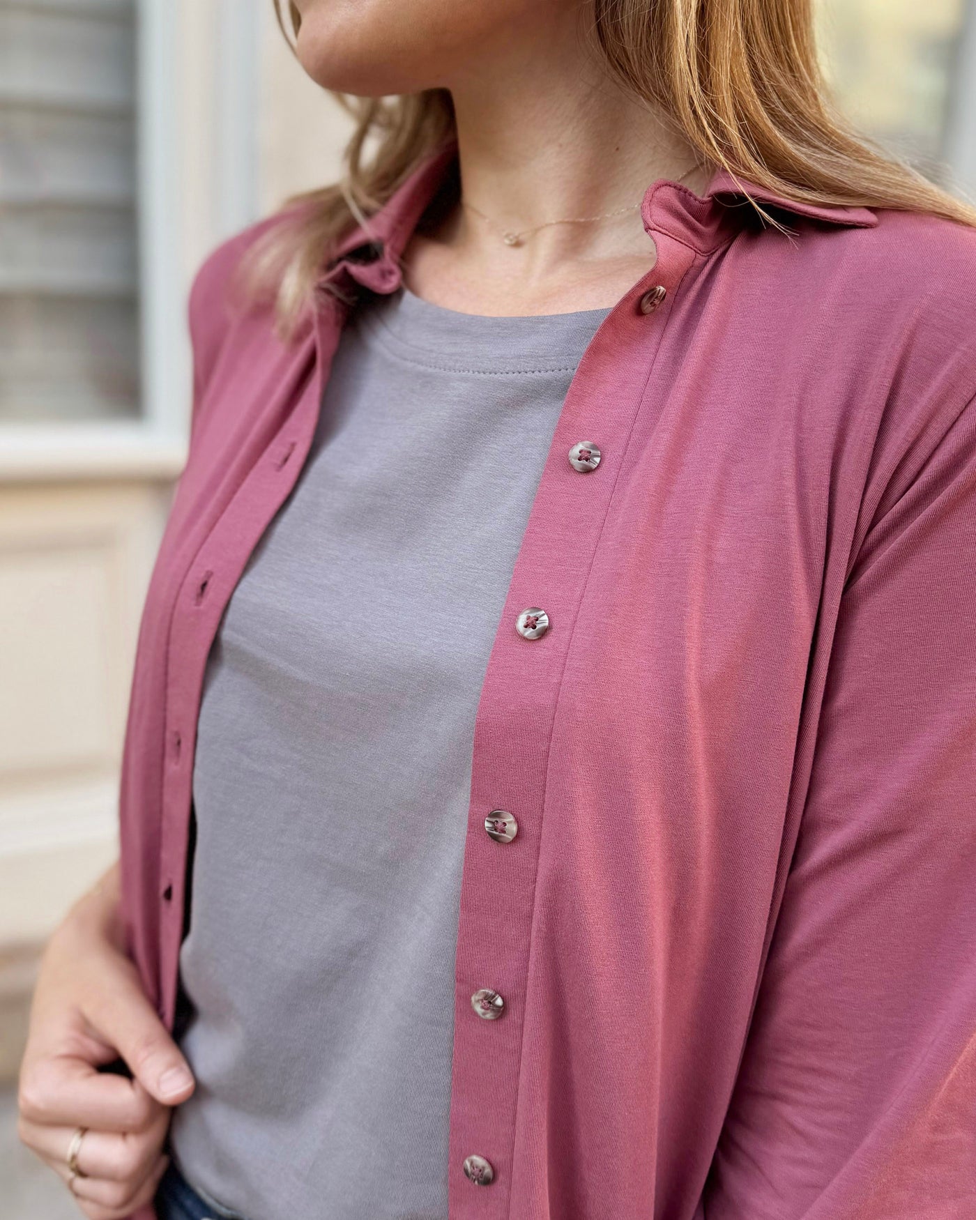 JOA dress/cardi in Vintage Mauve