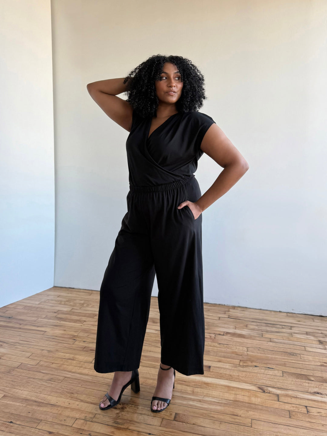 ANDRI jersey pants in Black
