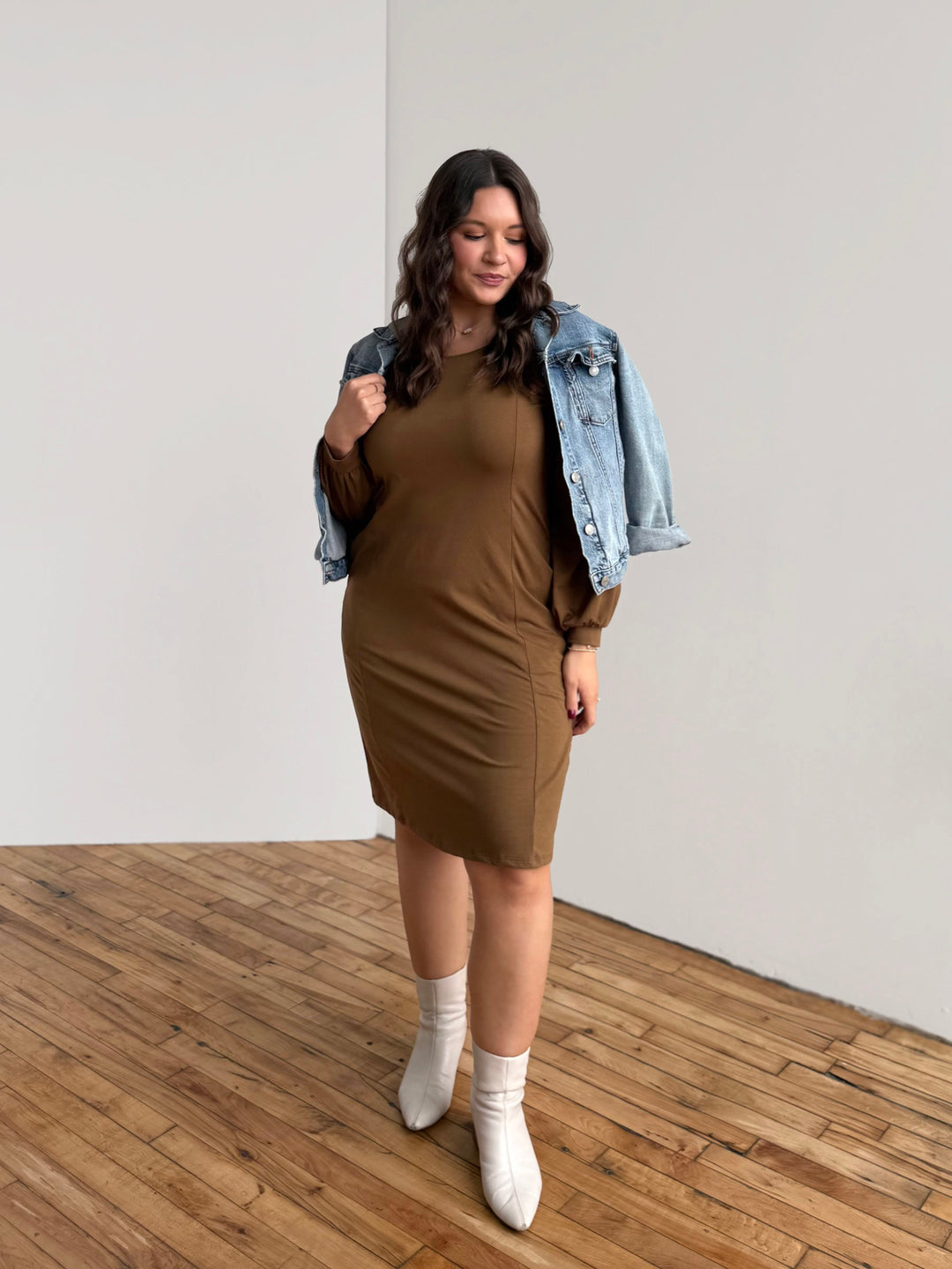 CONSTANCE dress in Kona Brown