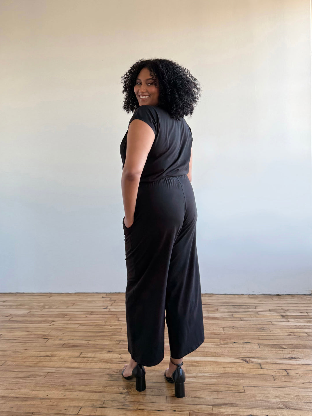 ANDRI jersey pants in Black