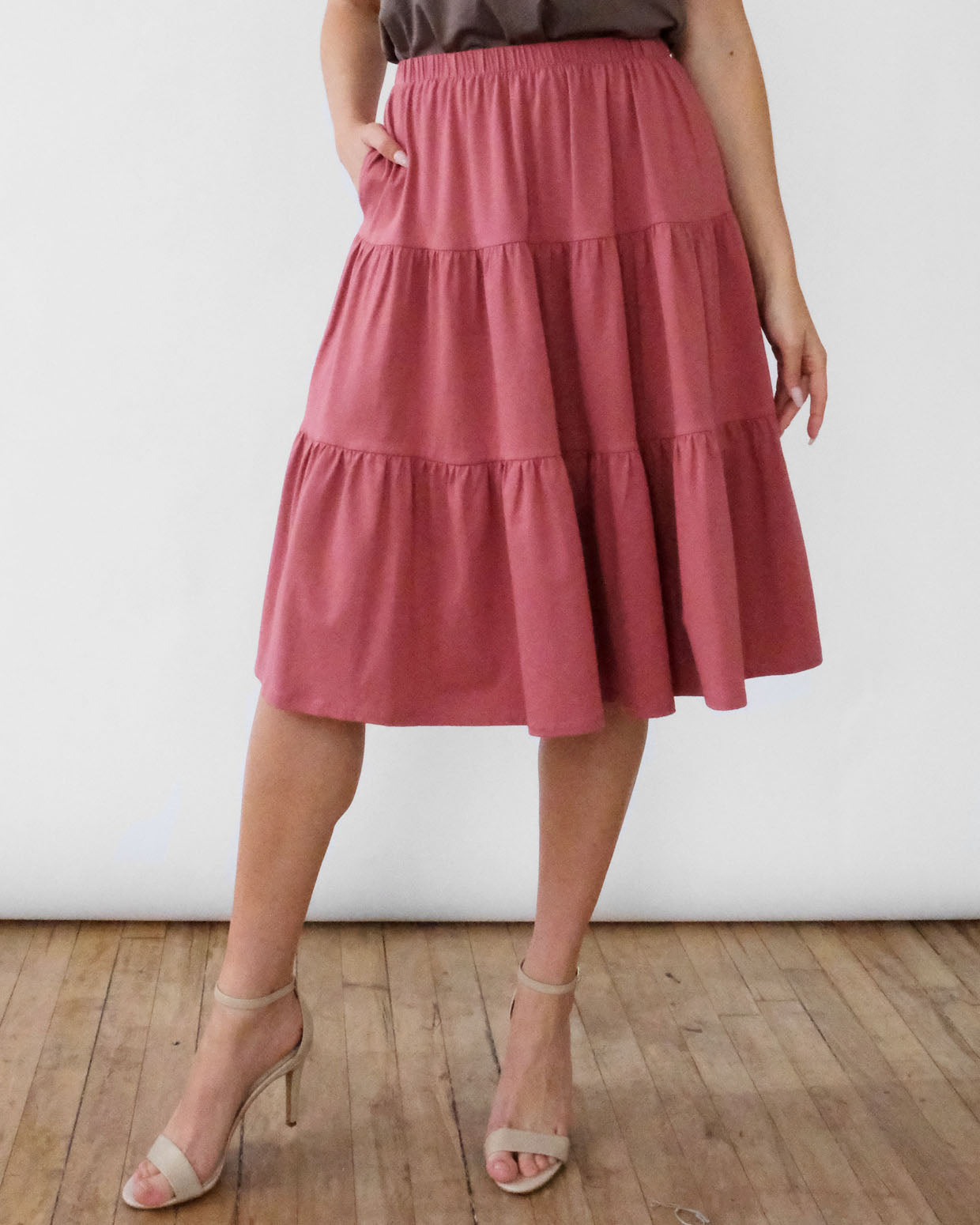 LESLIE skirt in Withered Rose