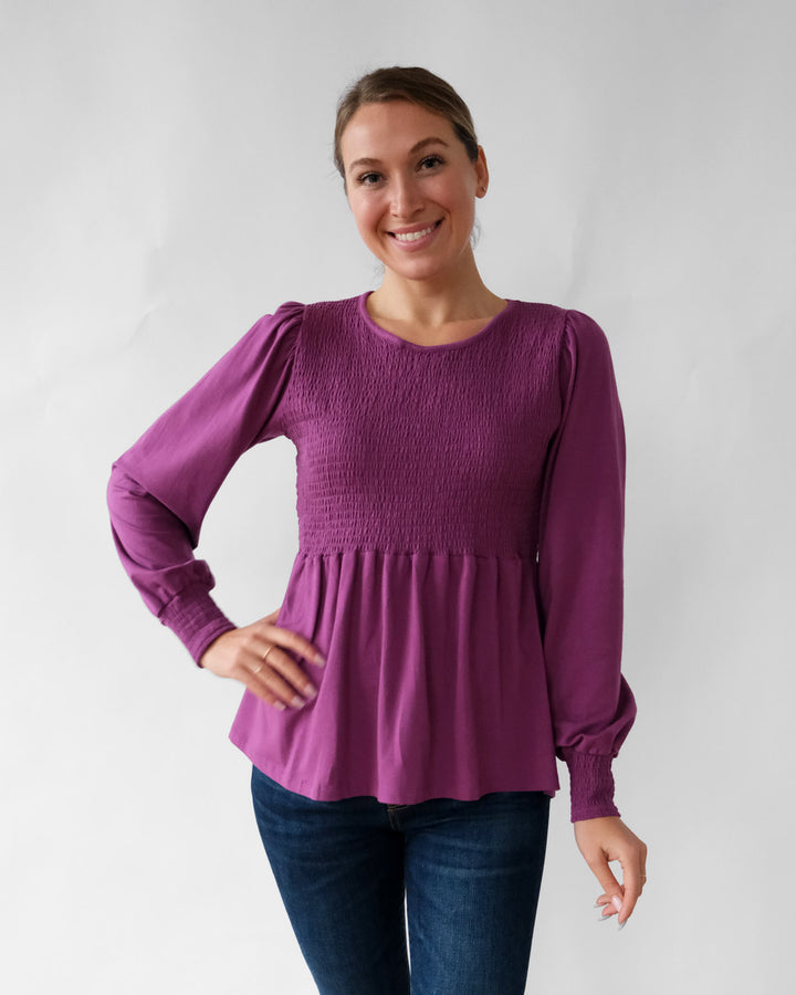 LYRIC top in Grape