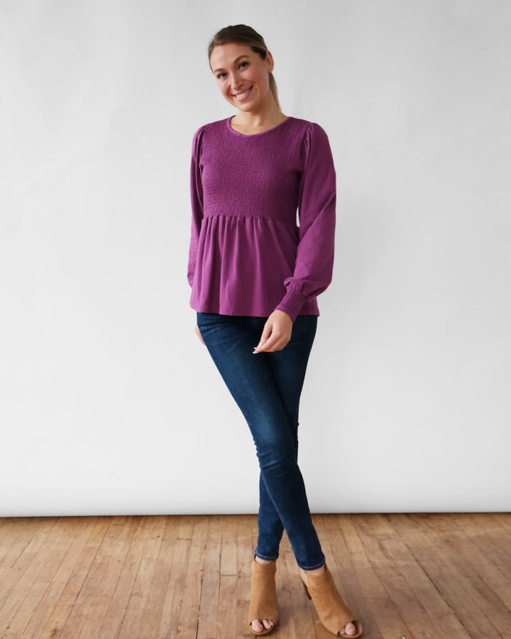 LYRIC top in Grape
