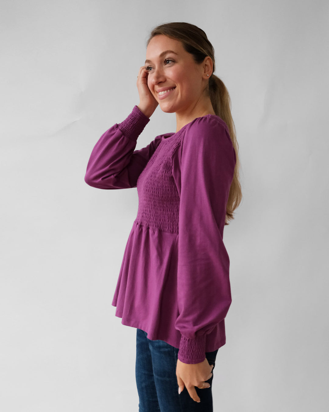 LYRIC top in Grape