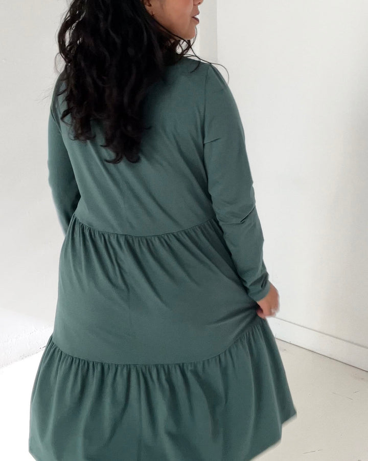 MAISIE dress in Hunter Green