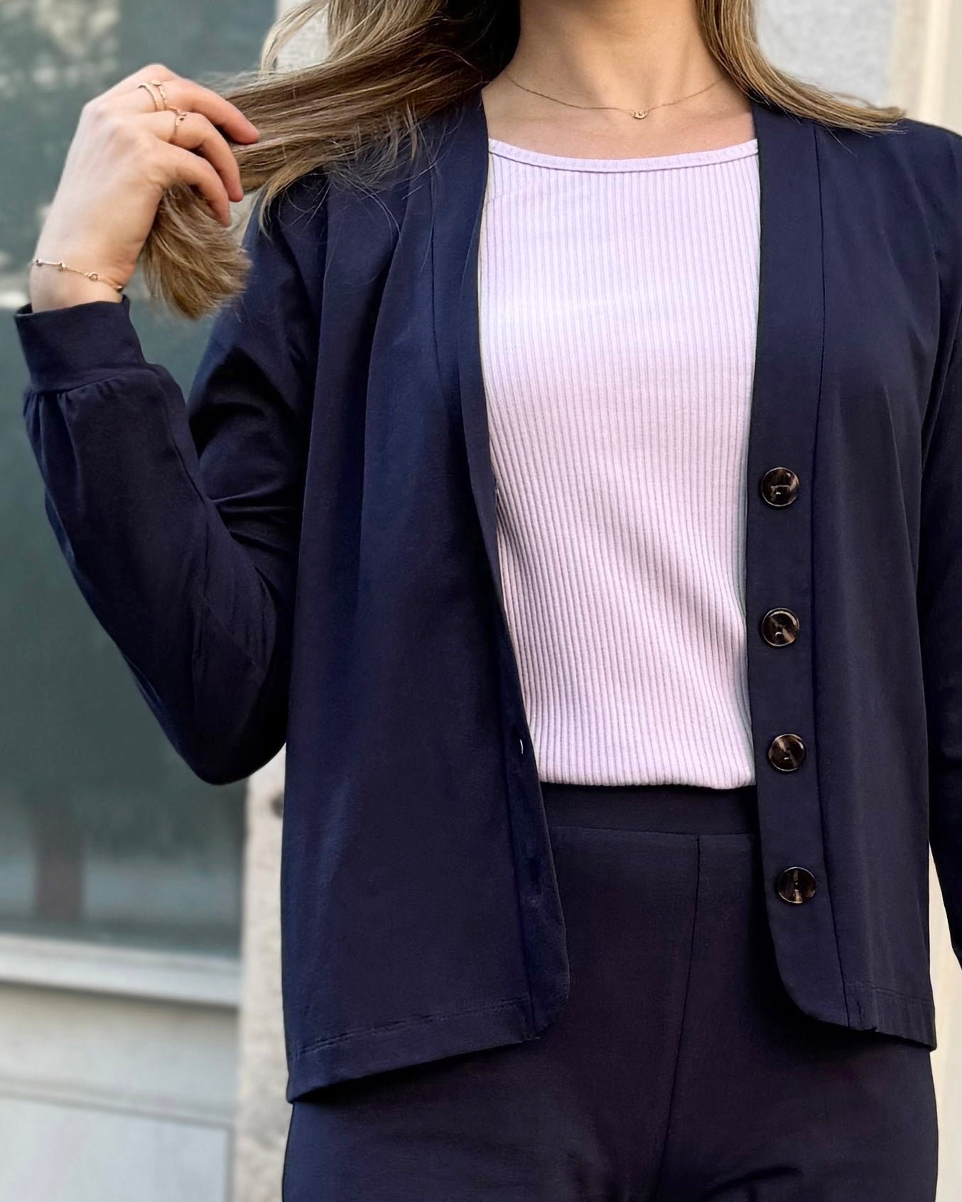 MALLEY cardigan in Navy