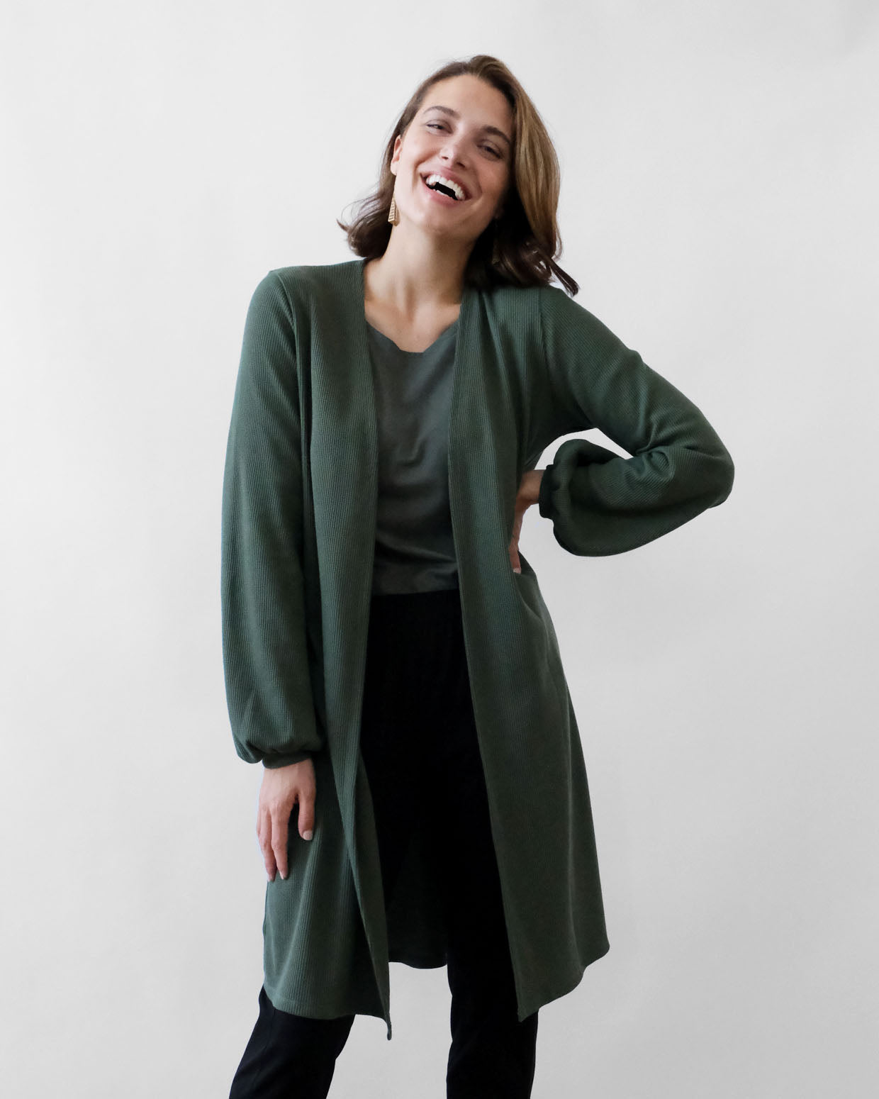 MARGO duster in Jungle Green