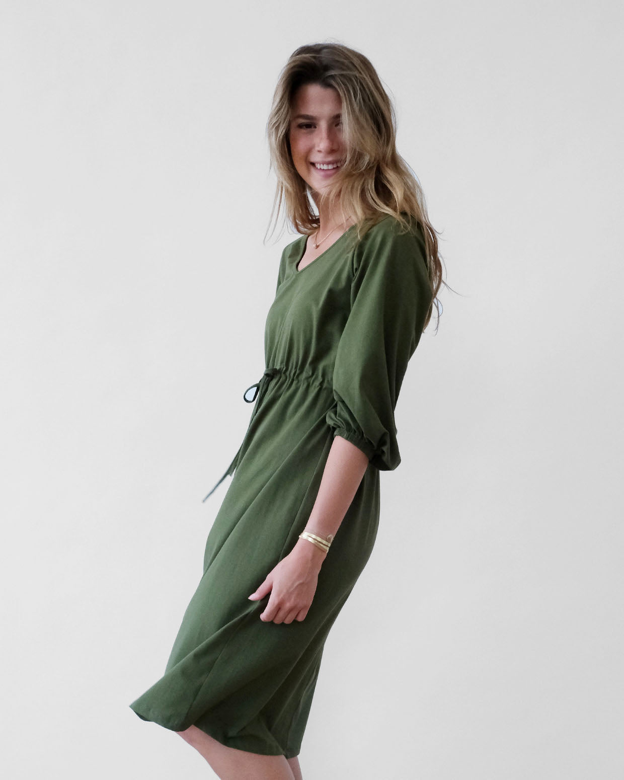 MARIGOLD dress in Olive