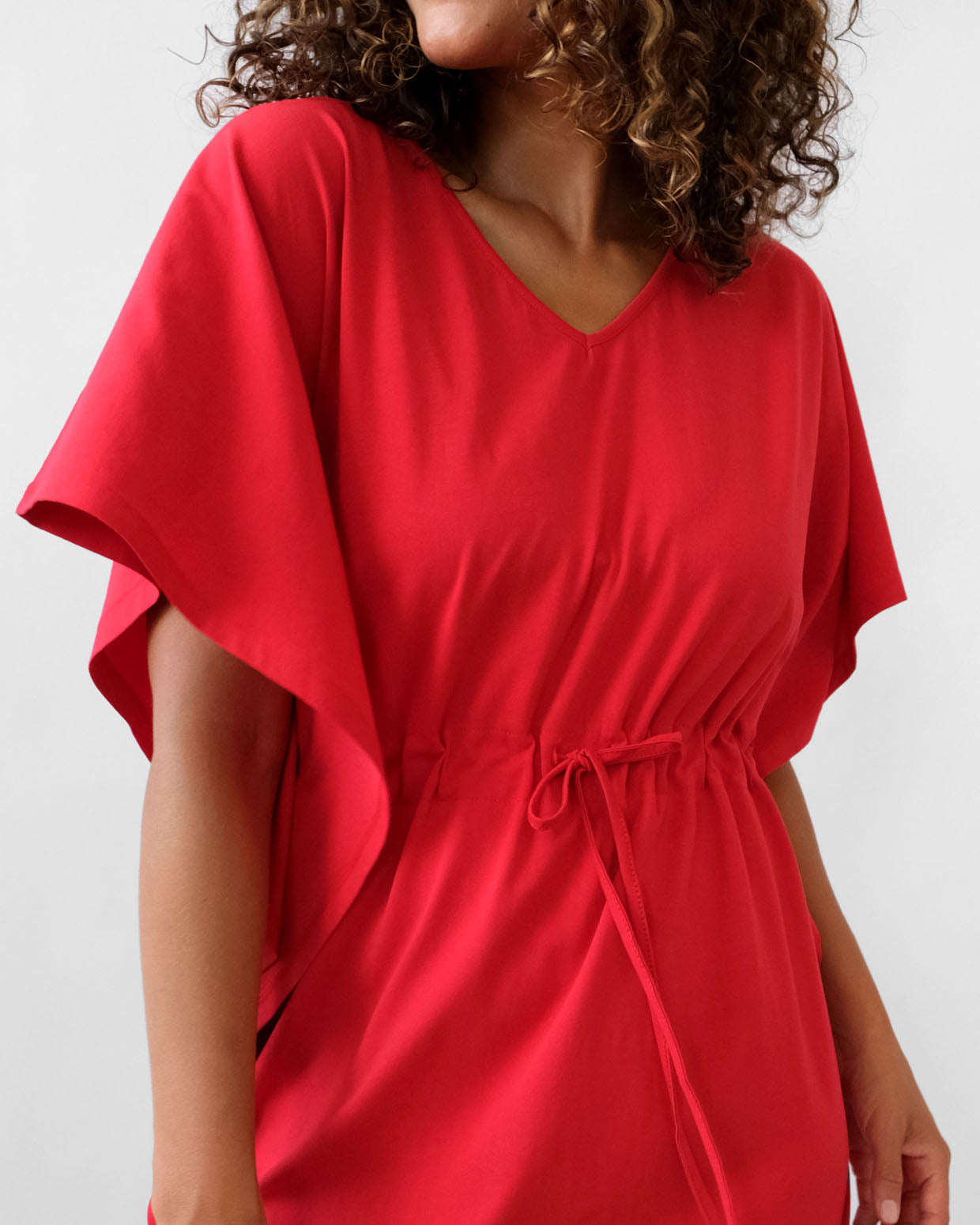 MATILDA dress in Bright Red
