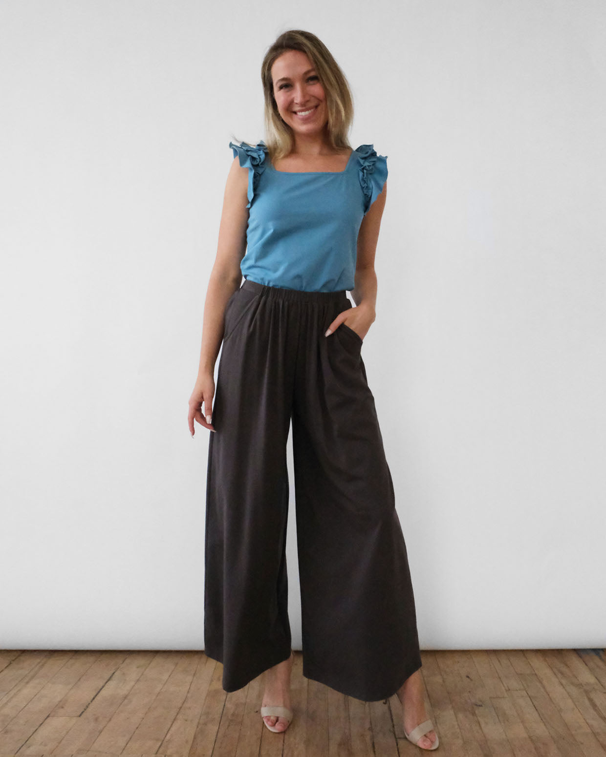 MOANA full-length pants in Charcoal