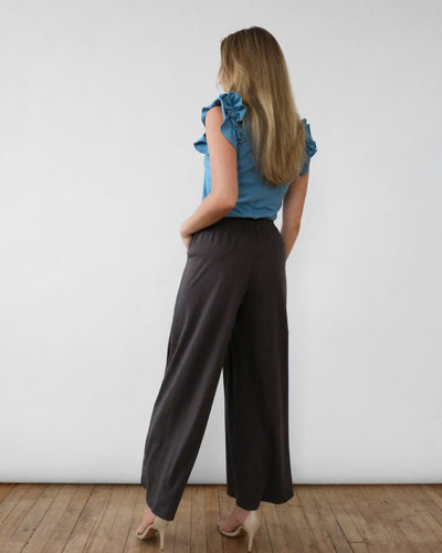 MOANA full-length pants in Charcoal