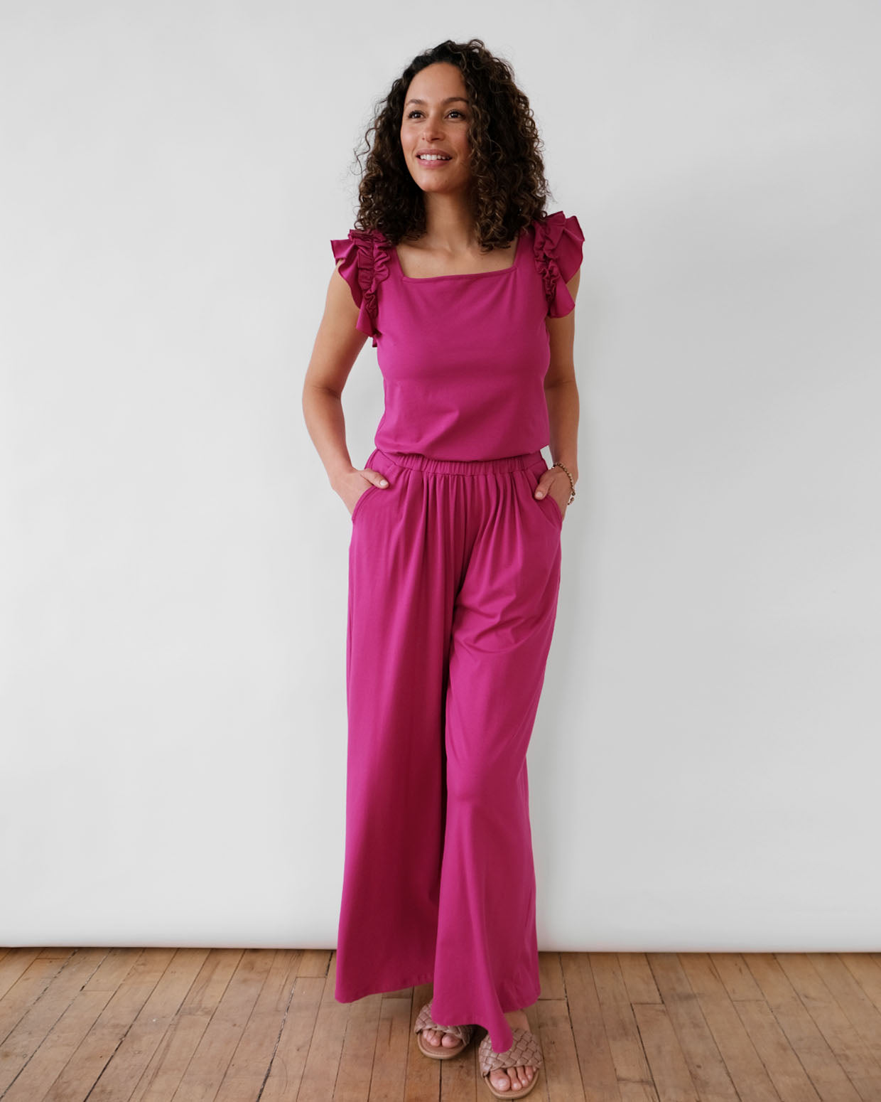 MOANA full-length pants in Orchid