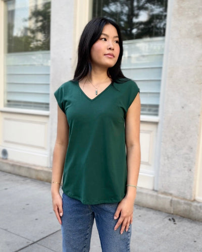 NADINE top in Dark Green