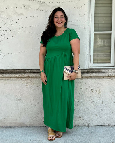 NORAH maxi dress in Leaf Green