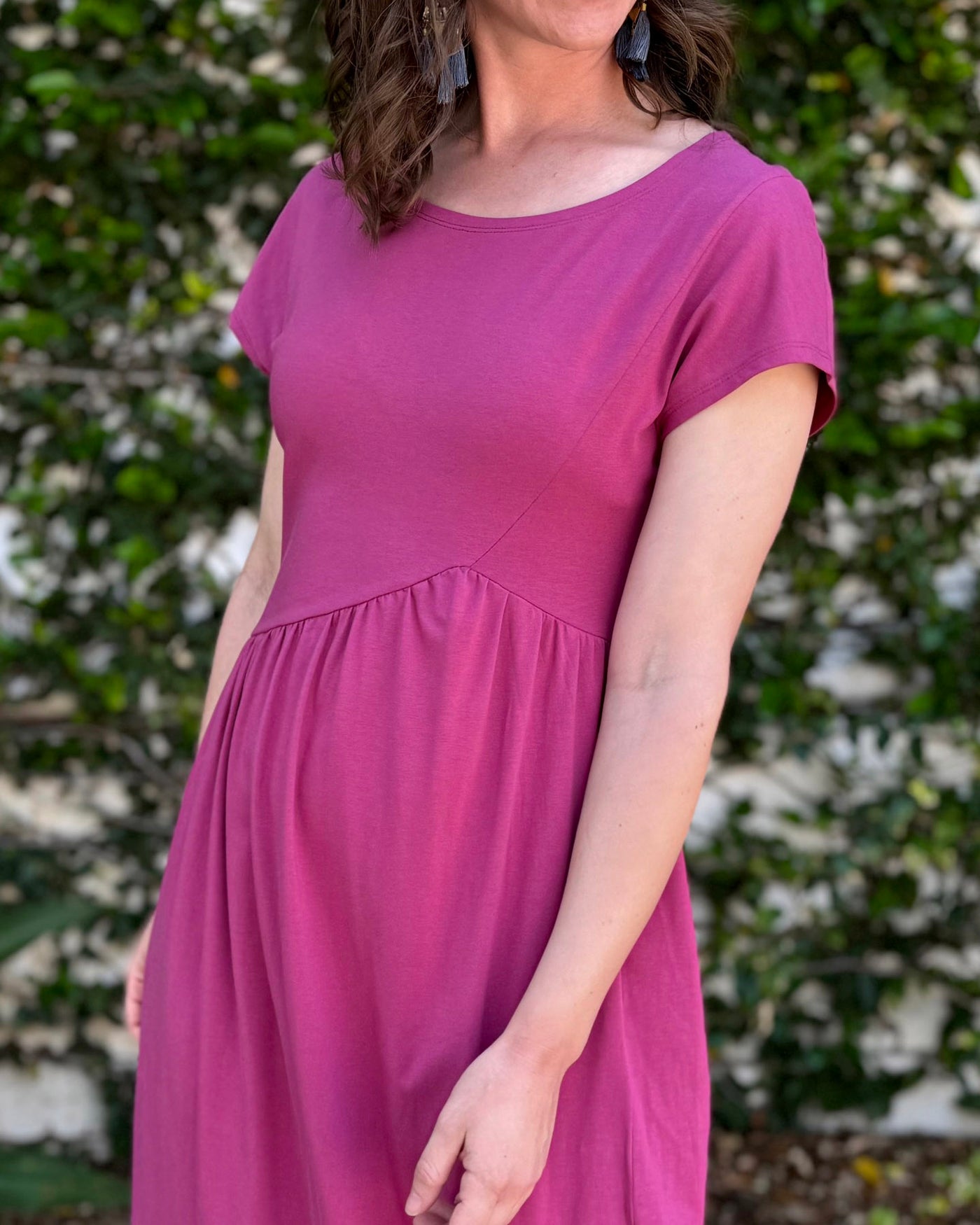 NORAH maxi dress in Mauve Berry