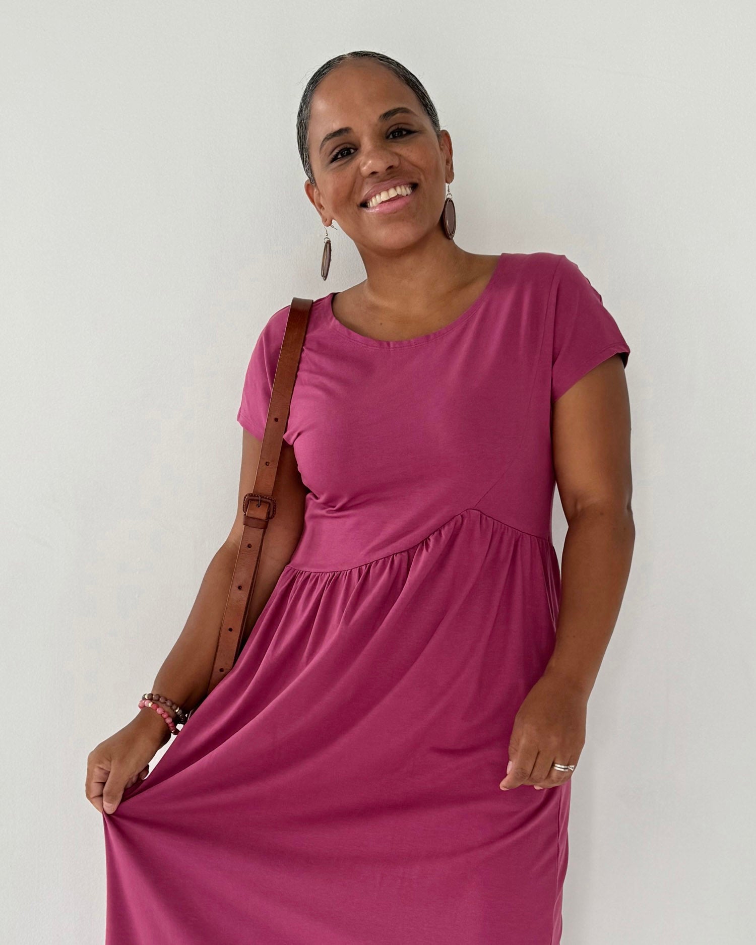 NORAH maxi dress in Mauve Berry – Elegantees