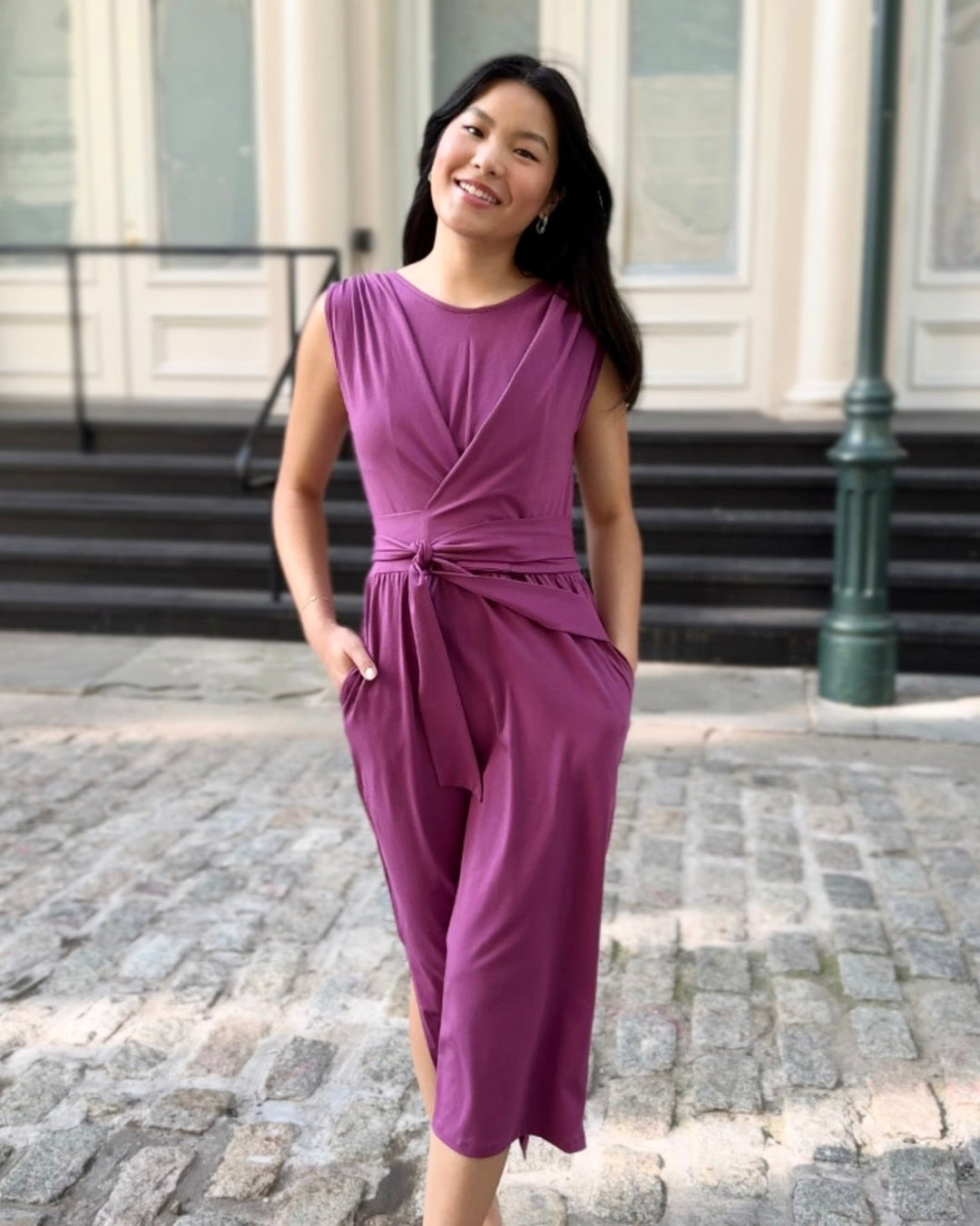 RENEE dress in Deep Lilac – Elegantees RENEE dress in Deep Lilac – Elegantees