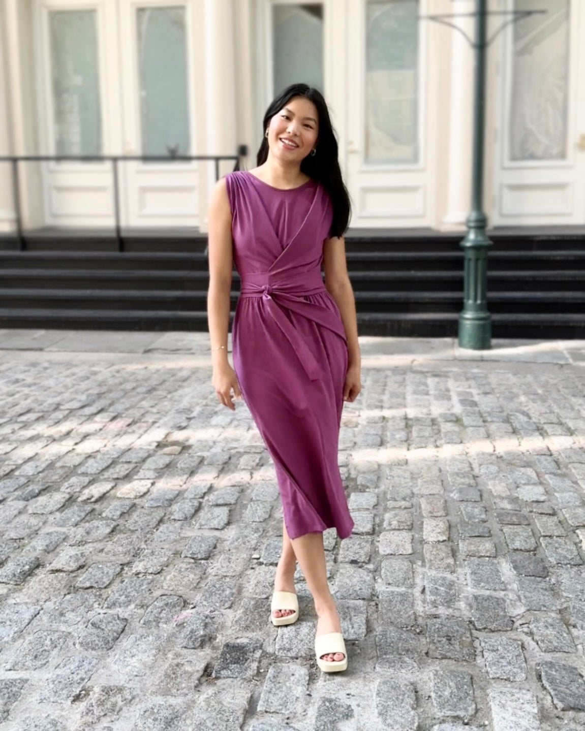 RENEE dress in Deep Lilac