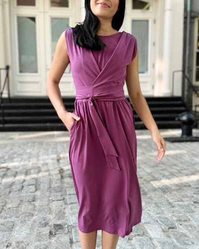 RENEE dress in Deep Lilac