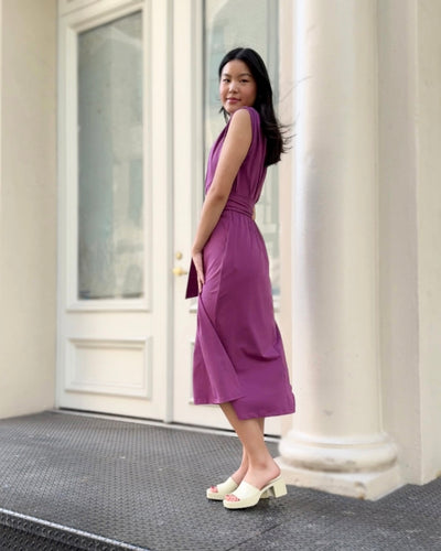 RENEE dress in Deep Lilac