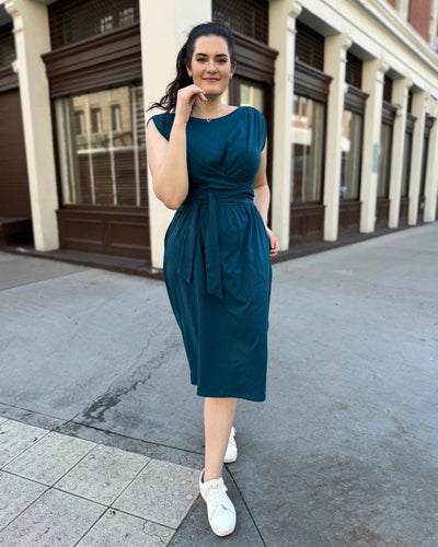 RENEE dress in Tidal Teal