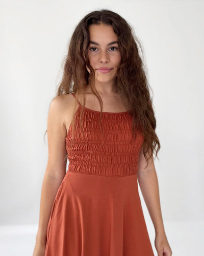 TULIPE dress in Terracotta