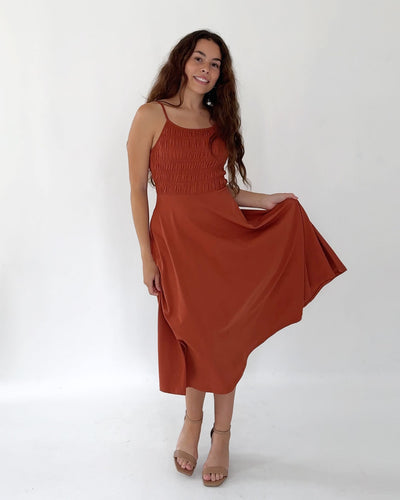 TULIPE dress in Terracotta