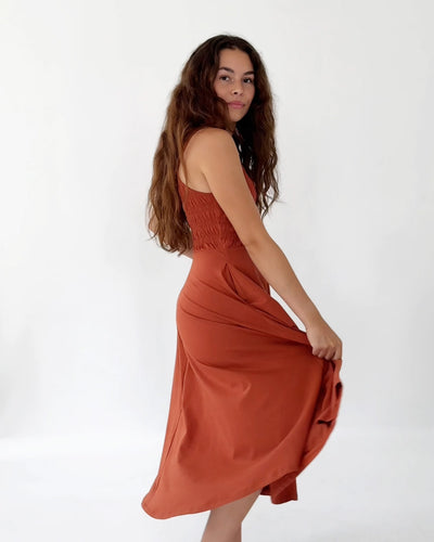 TULIPE dress in Terracotta