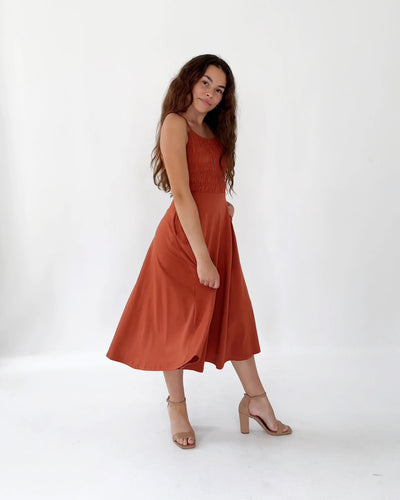 TULIPE dress in Terracotta