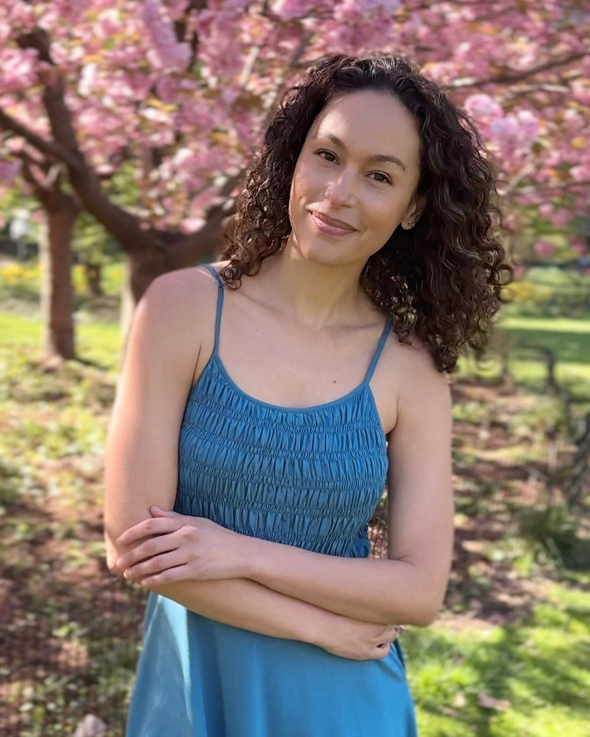 TULIPE dress in Peacock Blue