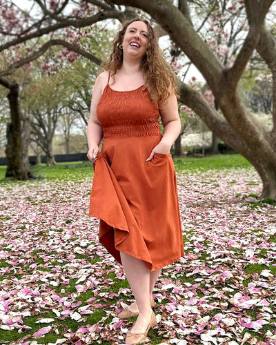 TULIPE dress in Terracotta