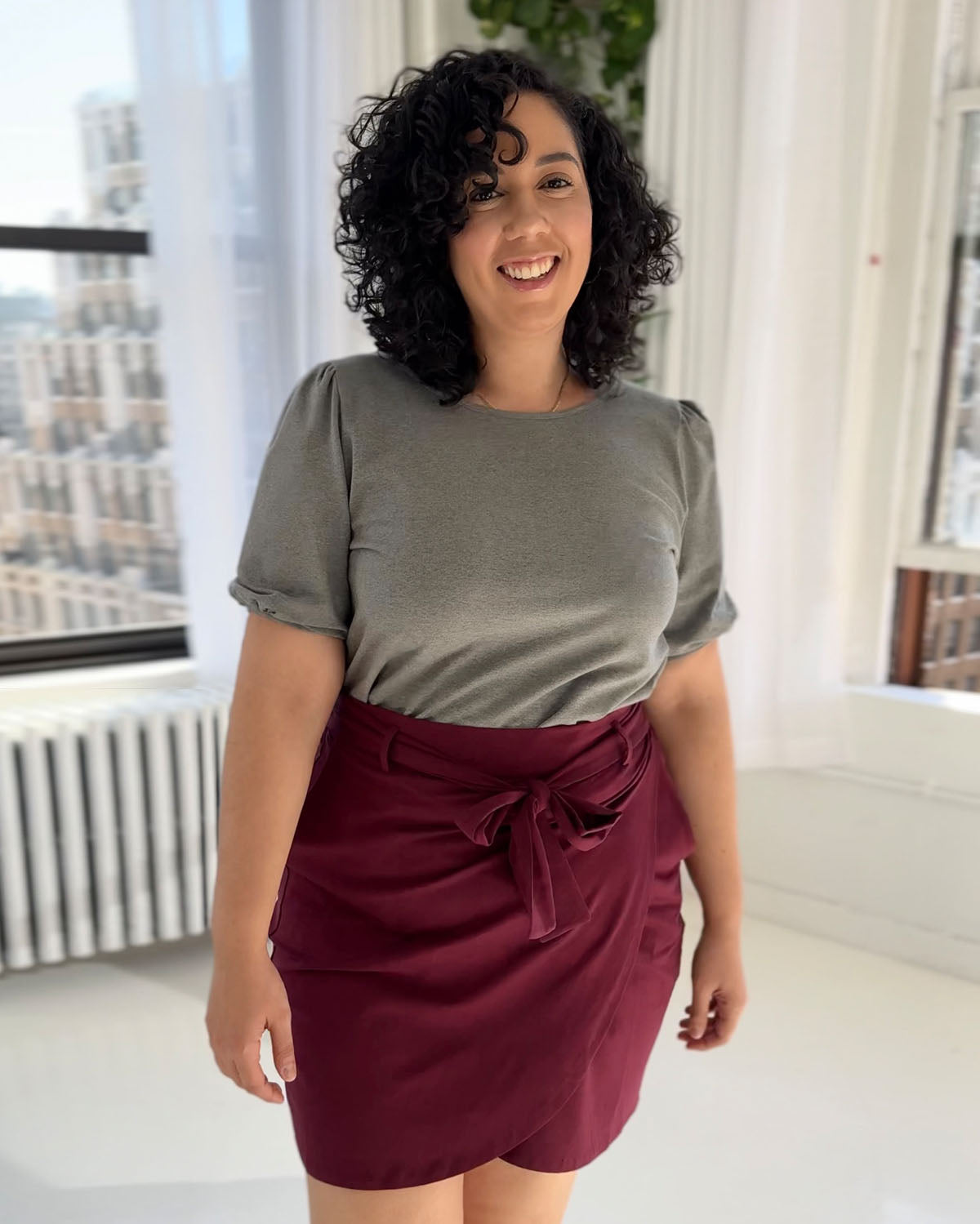 TULIP skirt in Currant – Elegantees TULIP skirt in Currant – Elegantees