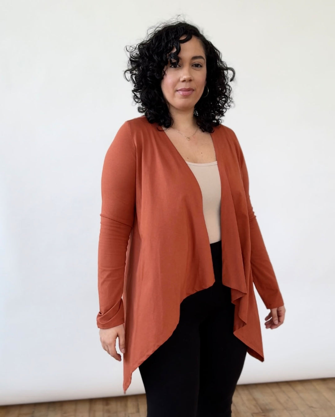 WILMA cardigan in Terracotta