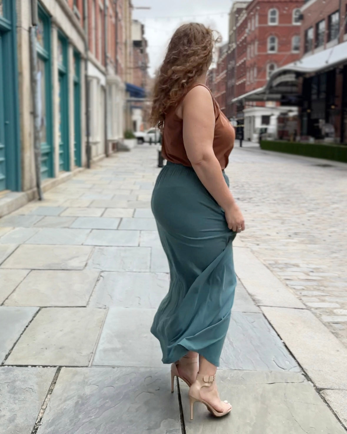 ZURI skirt in Dark Aqua