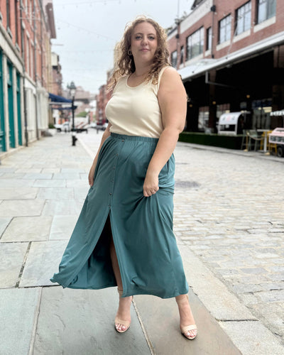 ZURI skirt in Dark Aqua