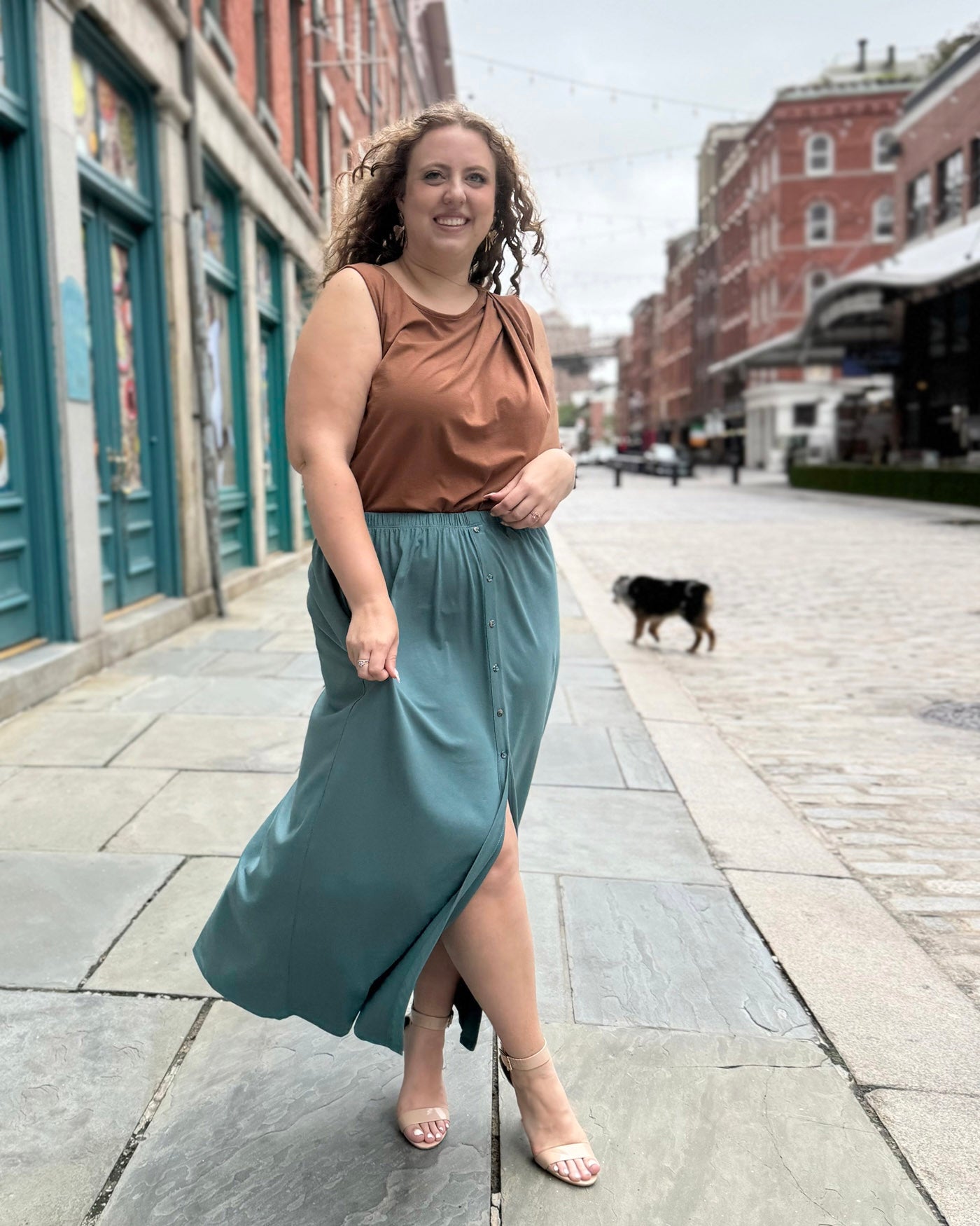 ZURI skirt in Dark Aqua