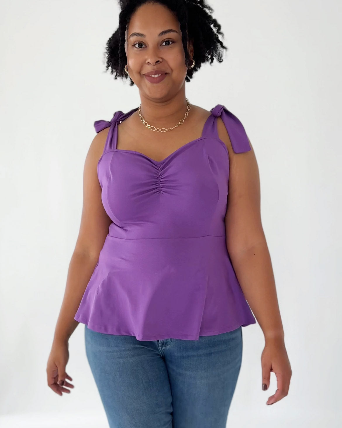 AZALEE top in Purple