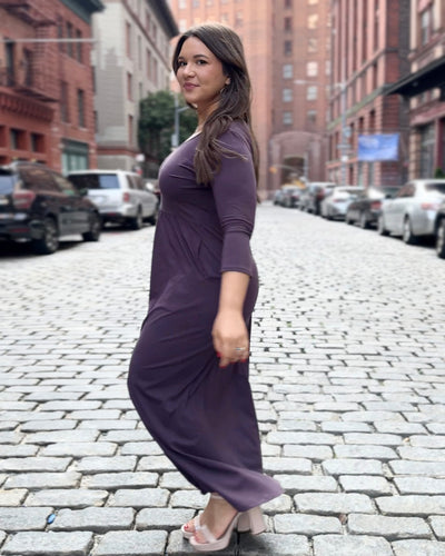 BRIE maxi dress in Plum