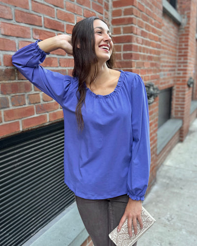 MARCIA top in Iris Bloom