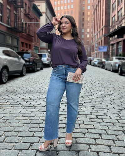 MARCIA top in Plum