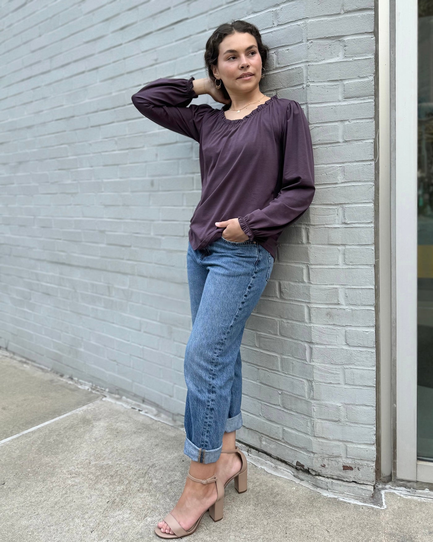 MARCIA top in Plum