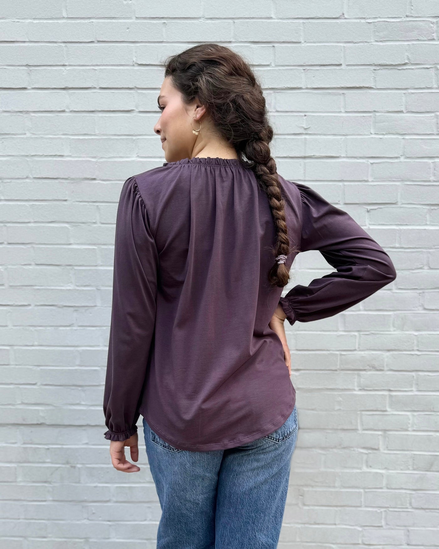 MARCIA top in Plum