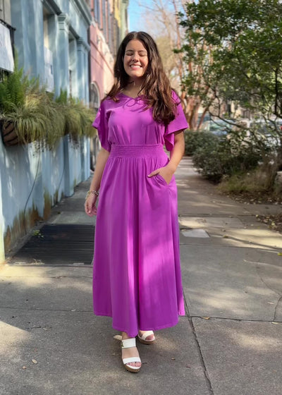 CAMELLIA skirt in Magenta Bloom