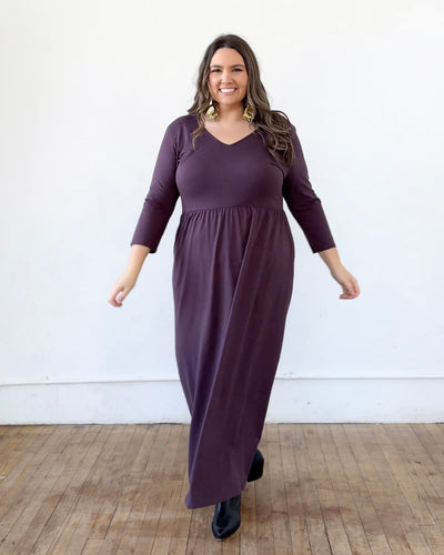 BRIE maxi dress in Plum