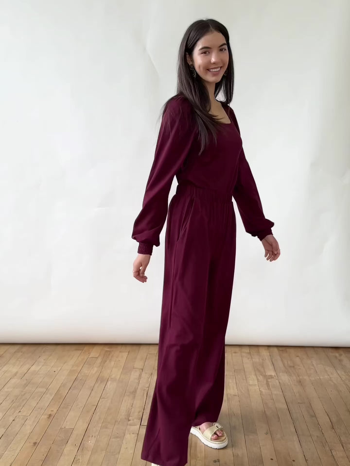 ELLIE pants in Merlot